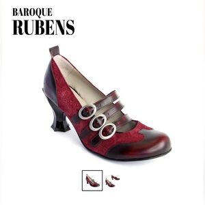 John Fluevog The Ruben an Elegant Burgundy  Shoes Size 9
